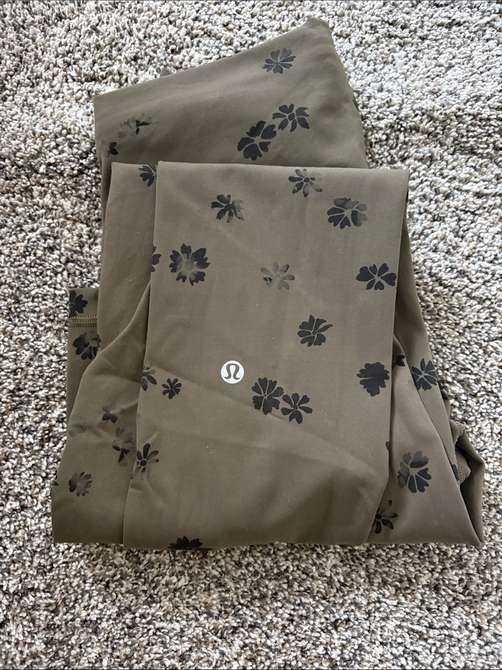 Lululemon Wunder Train High Rise Tight 28” Size 6 Floral Breeze Olive - Picture 4 of 5